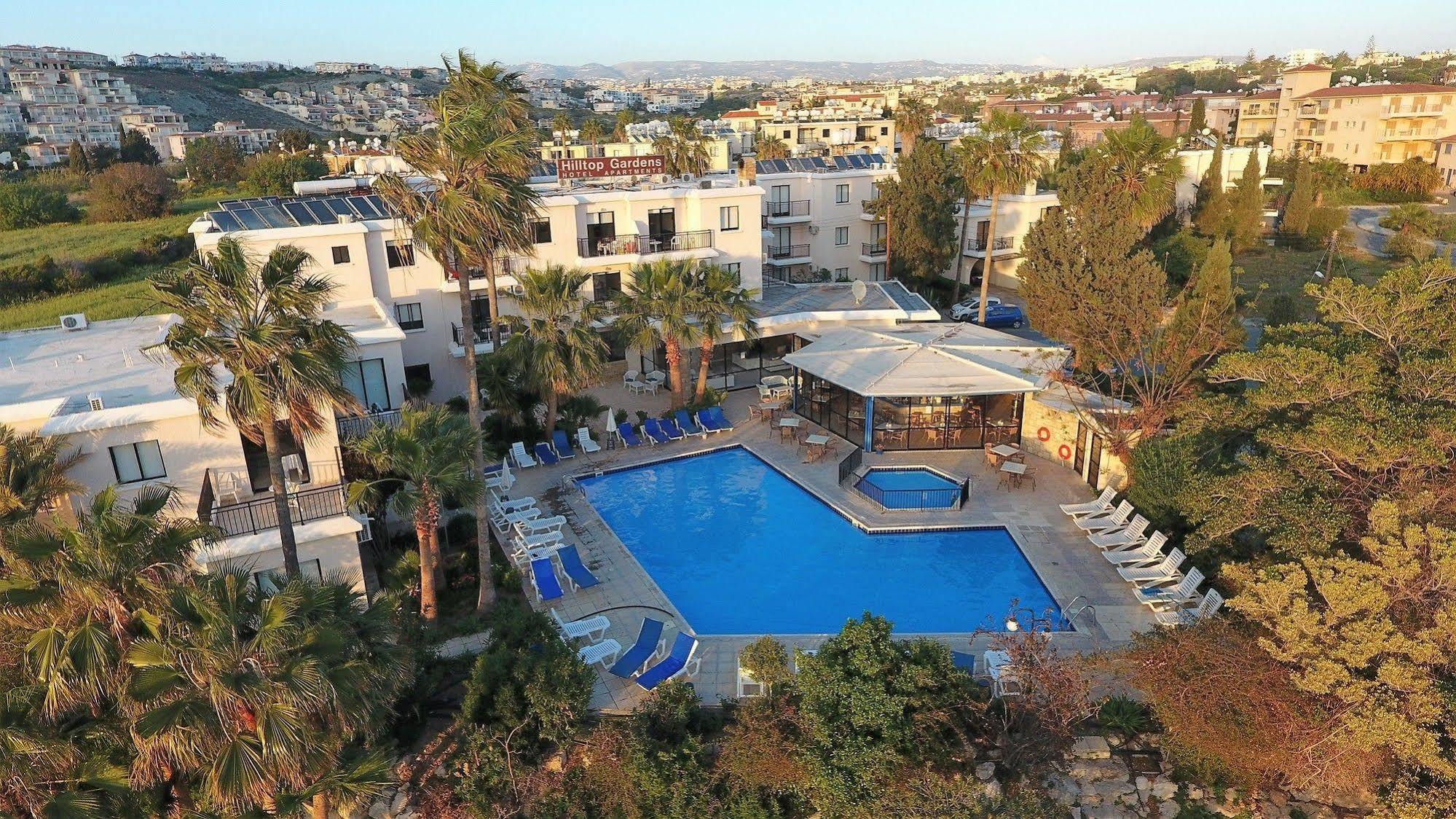 Hilltop Gardens Hotel Apartments Paphos Exterior foto